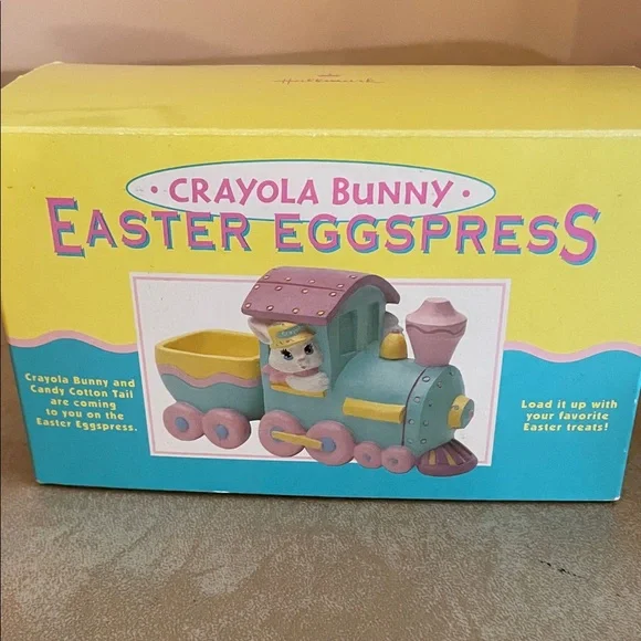 1993 Hallmark Easter Bunny Train - Pink and Blue - Picture 7 of 11